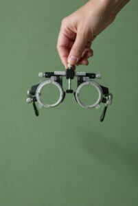 Messbrille für den Sehtest